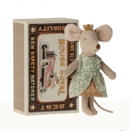 Kleine Schwester in  Streichholzschachtel, Prinzessin Maus/princess mouse in box, Maileg