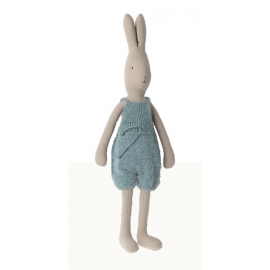 Hase Größe 4 in Overall/ Rabbit size 4, Knitted overalls, Maileg