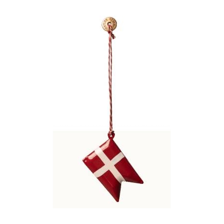 Dänische Flagge, Metal Anhänger /Metal ornament, Danish flag, Maileg