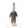 Hase Größe 5, Hose und Strickpullover /Rabbit size  5, Pants and knitted sweater, Maileg