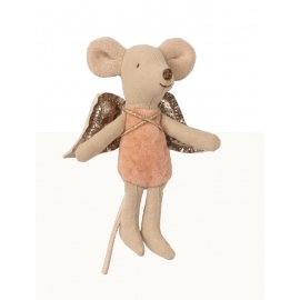 Kleine Schwester. Fee-Maus, pfirsichfarbe/Fairy mouse, Maileg