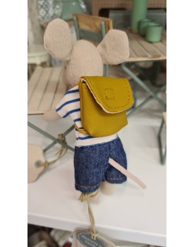 /Clothes ahd bag, mouse, Maileg