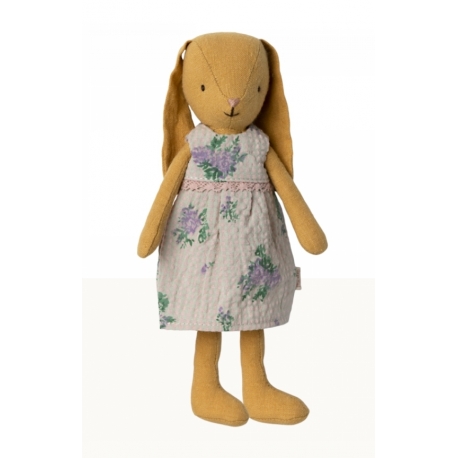 Hase Größe 1, Dusty Gelb Kleid /Bunny size 1, dusty yellow dress, Maileg