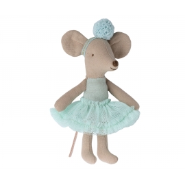 Kleine Schwester Ballerina-leicht mint /Ballerina mouse, Little sister - Light mint, Maileg