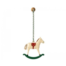 Metall Ornament, Schaukelpferd/Metal ornament, Rocking horse, Maileg