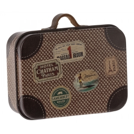 Koffer, Mikro - Travel Braun /Suitcase, Micro - Braun, Maileg