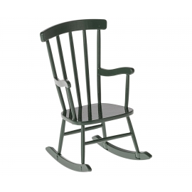 Schaukelstuhl für Maus - Dunkel Grün /Rocking chair, Mouse - Dark green, Maus