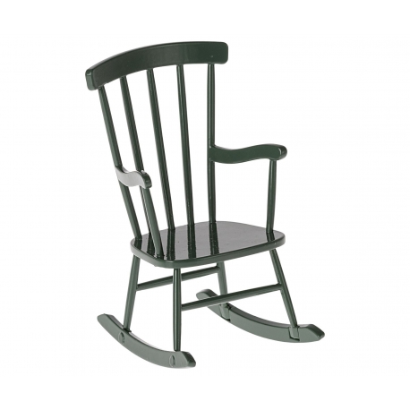 Schaukelstuhl, Maus - Dunkel Grün /Rocking chair, Mouse - Dark green, Maus