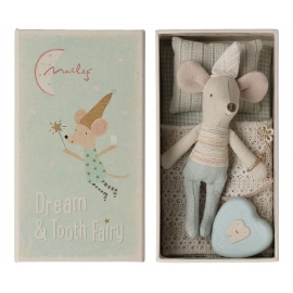 Zahnfee Maus, Kleiner Bruder in Streichholzschachtel /Tooth fairy mouse, Little brotcher in matchbox, Maileg