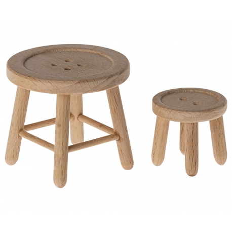 Tisch und Hocker Set, Maus /Table and stool set, Mouse, Maileg