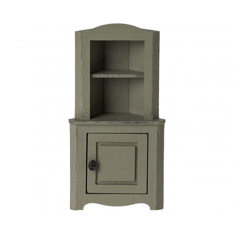 Eckschrank, Maus - Hellgrün /Corner cabinet, Mouse - Light green, Maileg