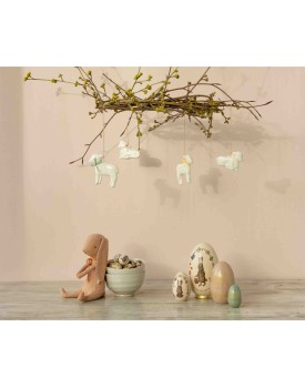 Metallornament, Lamm - Gelb/ Metal ornament, Lamb - Yelloy, Maileg