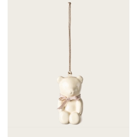 Metallornament, Teddybär - Weiß/Rose/ Metal ornament, Teddy bear - Off white/Rose, Maileg