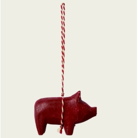 Schweinchen, Holzornament/ Wooden ornament, Small pig, Maileg