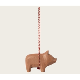 Schweinchen, Holzornament/ Wooden ornament, Small pig, Maileg