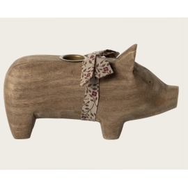 Kerzenhalter Schweinchen, mittel/  Candle holder, Medium pig, Maileg