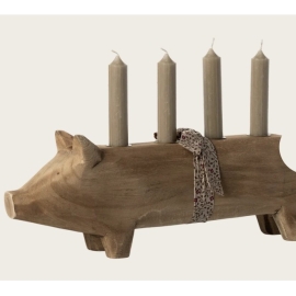 Kerzenhalter Schweinchen, groß/ Candle holder, Large pig, Maileg