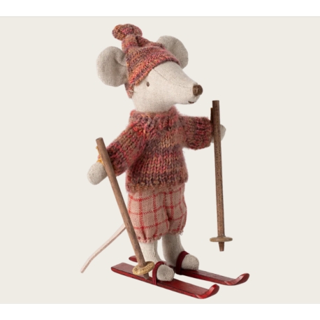 Wintermaus mit Skiset, Große Schwester - Rose