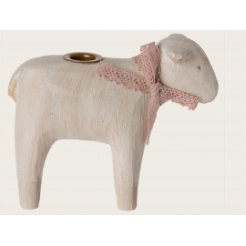 Kerzenhalter, Lamm - Rose (ohne Kerze)/ Candle holder, Lamb - Rose, Maileg