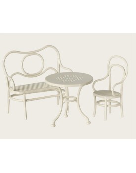 Café-Set, Maus, Klein - Cremefarben
