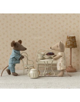 Café-Set, Maus, Klein - Cremefarben