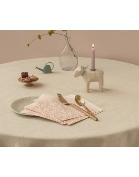 Serviette, Blumen - Powder