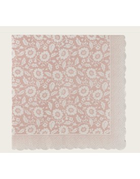 Serviette, Blumen - Powder