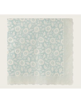 Serviette, Blumen - Minze