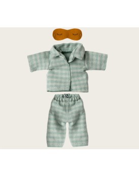 Papa Maus, Pyjama - Mint, sand/ Pyjamas, Dad mouse - Mint, sand