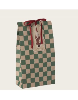 Geschenktüte, Medium - Karo - Grün/ Gift bag, Medium - Checker - Green
