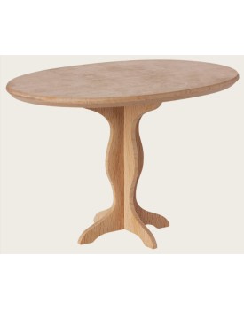 Ovaler Tisch, Mini - Natur/ Oval table, Mini - Nature
