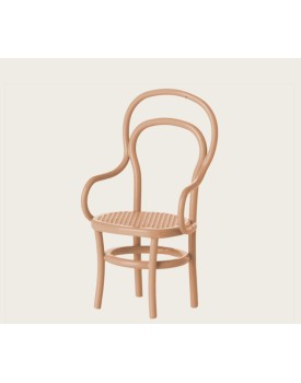 Vintage Stuhl, Maus - Dunkles Puder/  Vintage chair, Mouse - Dark powder Metall/Baumwolle/Leinen