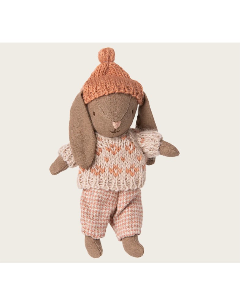 Winterhase, Micro - Braun - Rosa Winterhase, Micro - Braun - Rosa