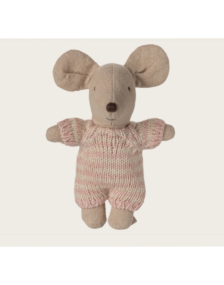 Babymaus in Tragetasche - Rose Babymaus in Tragetasche - Rose