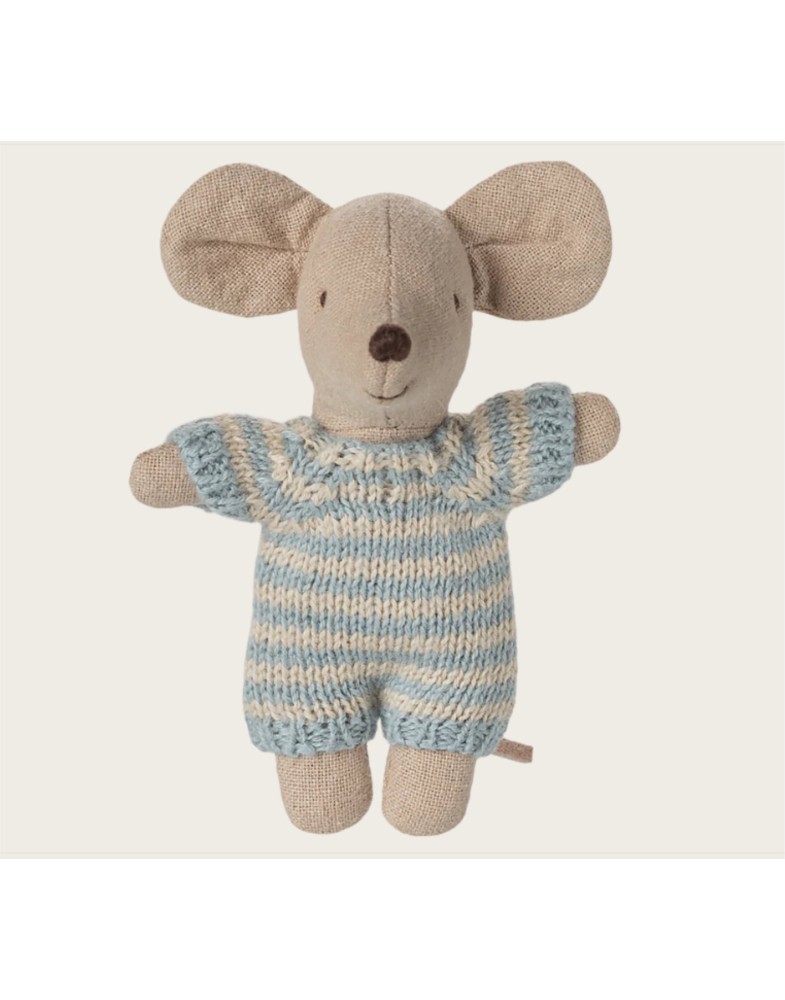 Babymaus in Tragetasche - Blau Babymaus in Tragetasche - Blau