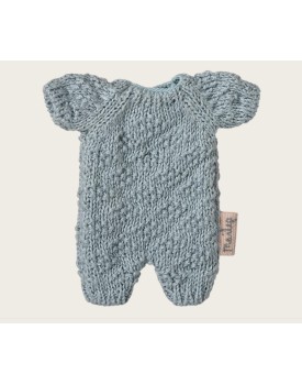 Strickanzug, Mikro - Blau