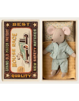 Kleiner Bruder Maus in Streichholzschachtel