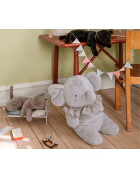 Schlafende Kätzchen Plüsch, Medium - Grau