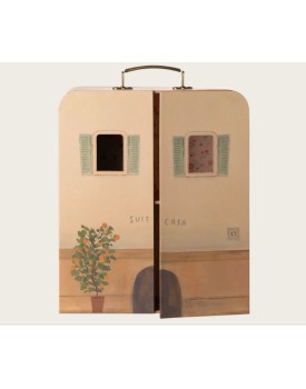 Tragbaren Haus -SuitCasa, Kleine Schwester und Bruder Maus