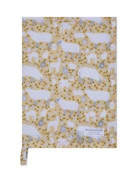 Geschirrtuch Ostern – Lämmer & Häschen (Gelb),  Krasilnikoff  Danish Design