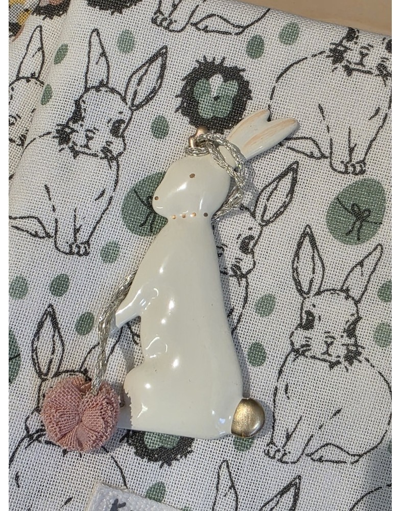 Geschirrtuch Ostern –  Häschen (Grün),  Krasilnikoff  Danish Design