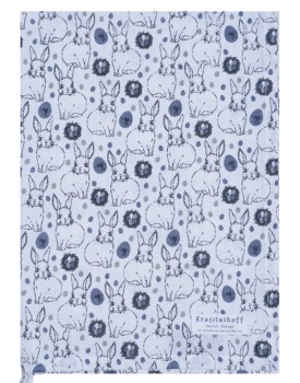 Geschirrtuch Ostern –  Häschen (Grau),  Krasilnikoff  Danish Design