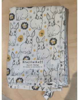 Geschirrtuch Ostern –  Häschen (Gelb),  Krasilnikoff  Danish Design