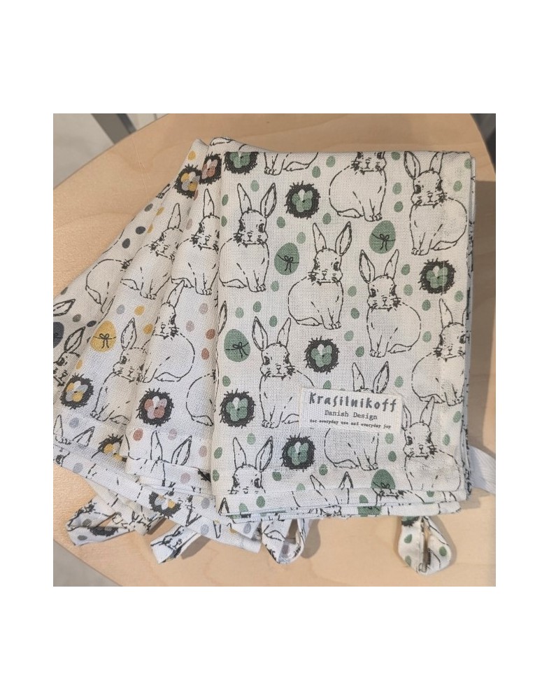Geschirrtuch Ostern –  Häschen (Gelb),  Krasilnikoff  Danish Design