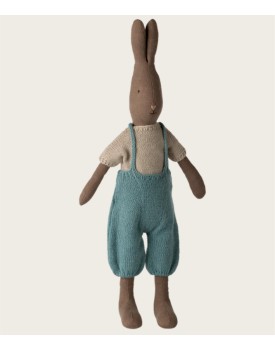 Kaninchen, Größe 3 - Braun- Gestricktes Hemd und Overall