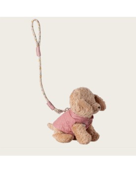 Haustierhalsband und Leine, Rosa