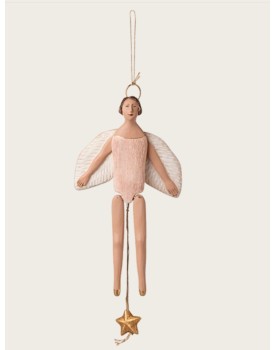 Engel Hampelmann mit Heiligenschein, Medium - Rose