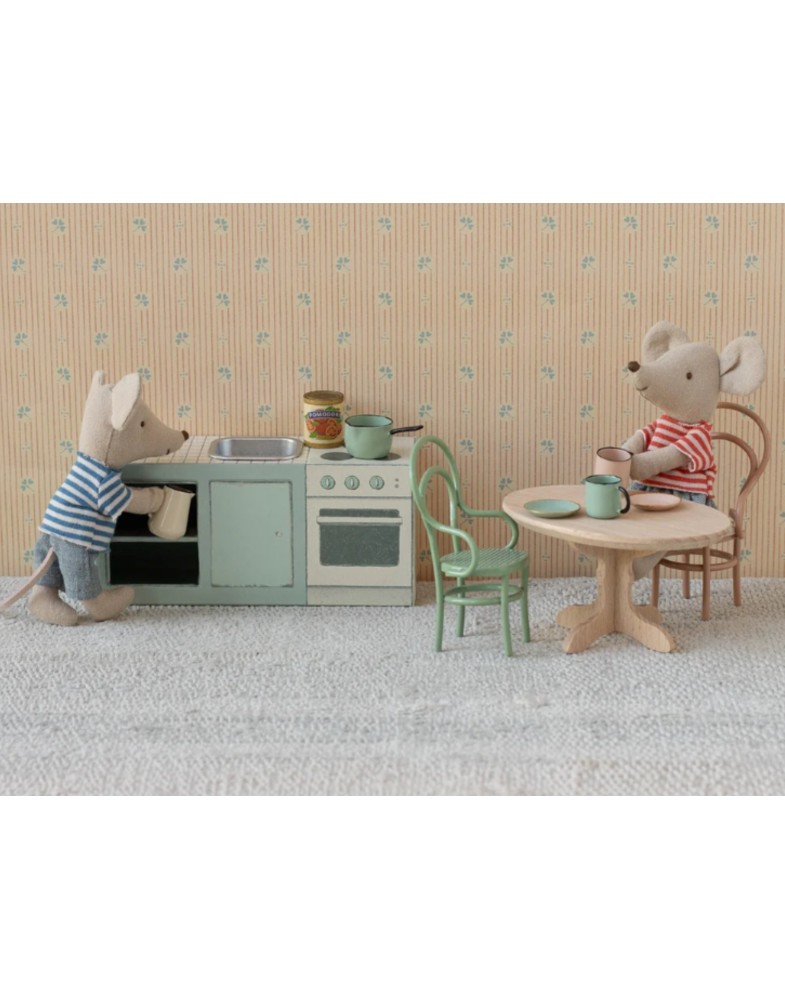 Ovaler Esstisch, Maus - Natur