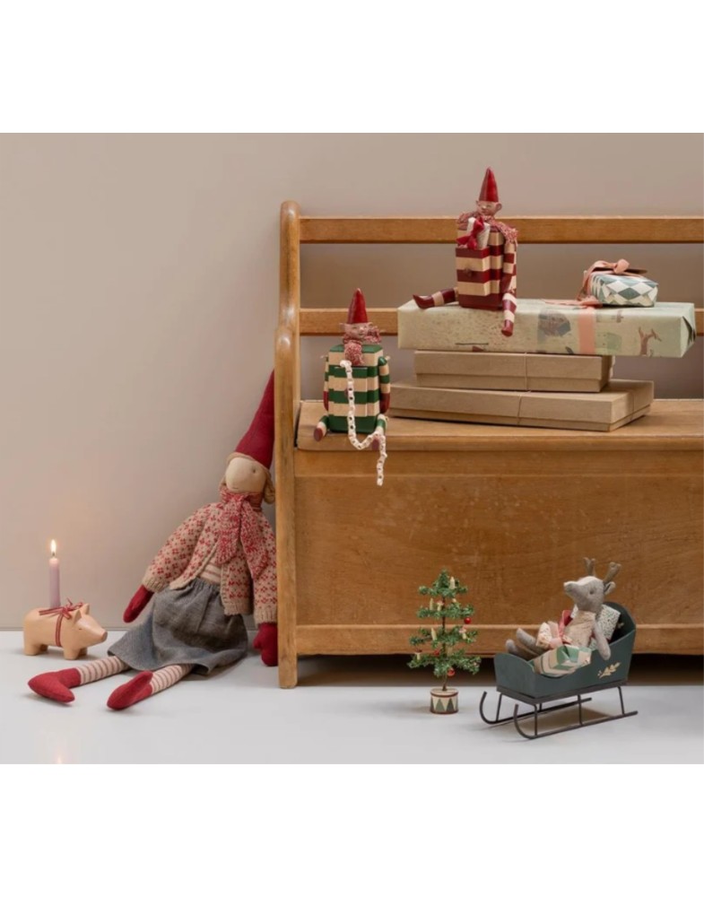 Elf mit Schublade - Grün