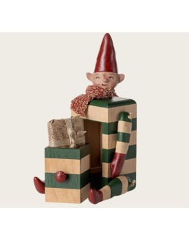 Elf mit Schublade - Grün